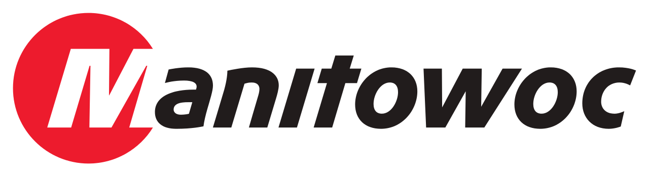 A logo for manitowac is shown on a white background.
