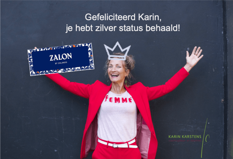 Kleur en Kledingcoach heeft de zilveren Zalando status behaald.