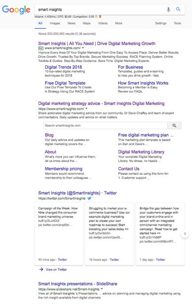 A screenshot of a google search page.