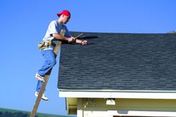 One of our roofers at work in Mountain Home, AR