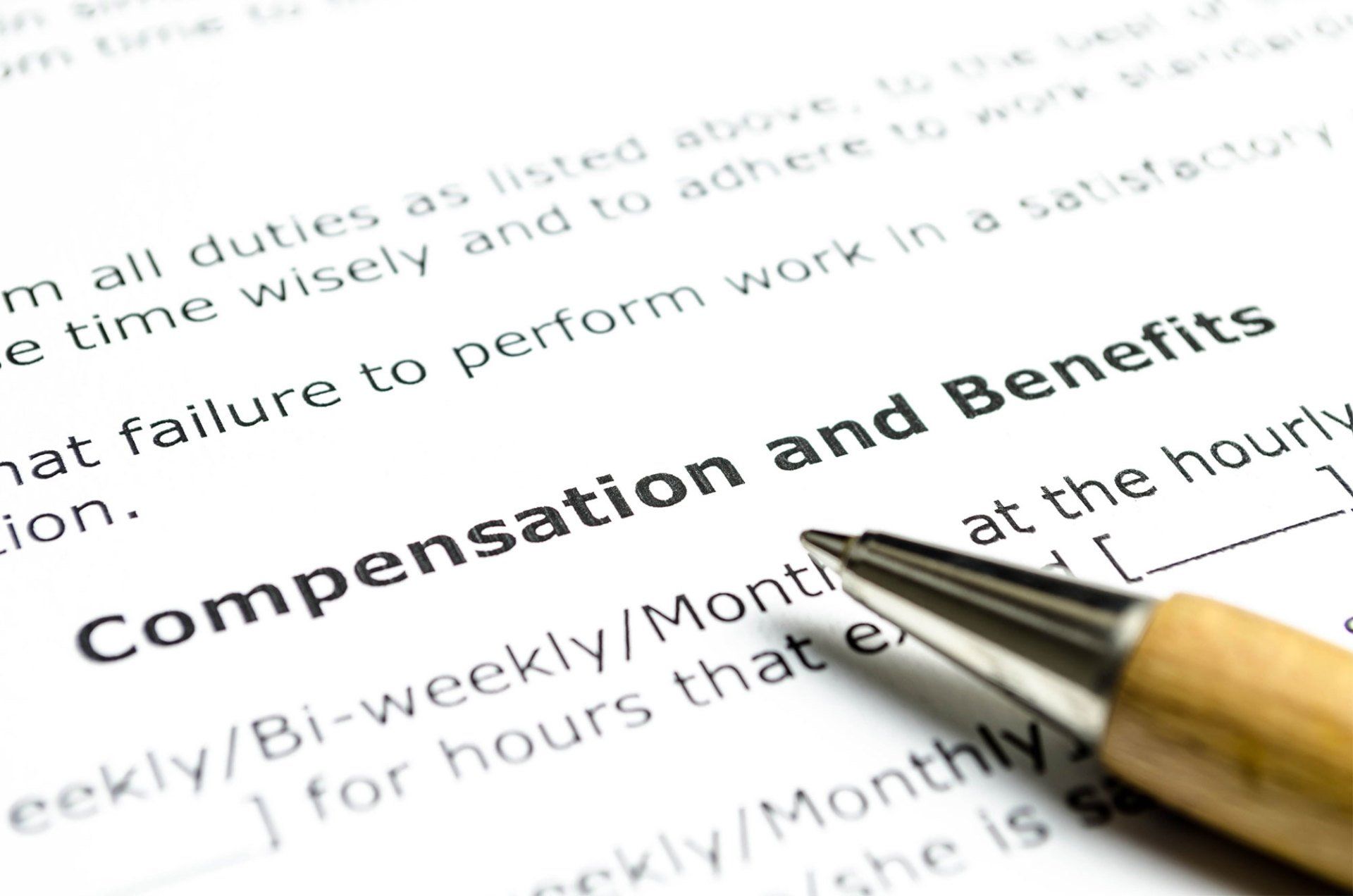 Compensation and Benefits Contract — Fort Walton Beach, FL — My Payroll Company Compensation and Benefits Contract — Fort Walton Beach, FL — My Payroll Company