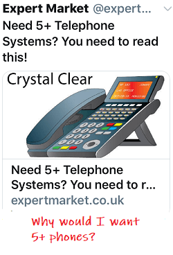 badly targeted ad example