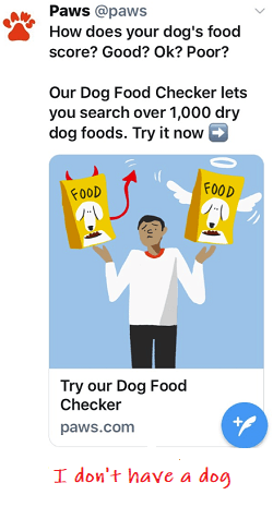 badly targeted ad example