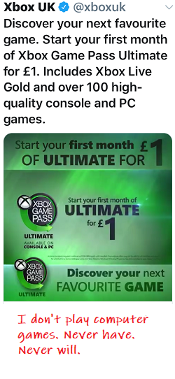 badly targeted ad example