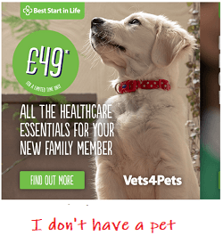 badly targeted ad example