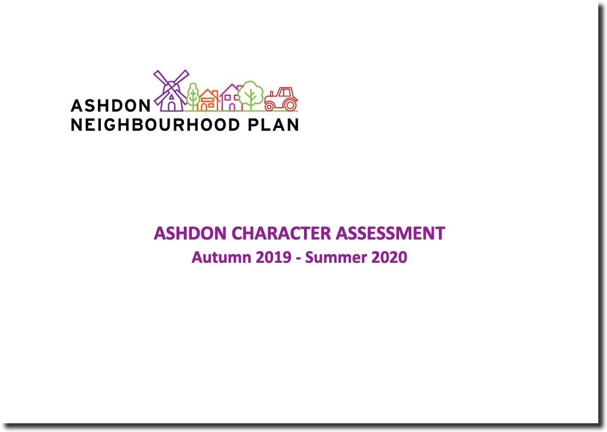 Link to the Ashdon Character Assessment summary and introduction Ashdon Character Assessment cover page