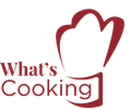 What's Cooking Logo i rødt