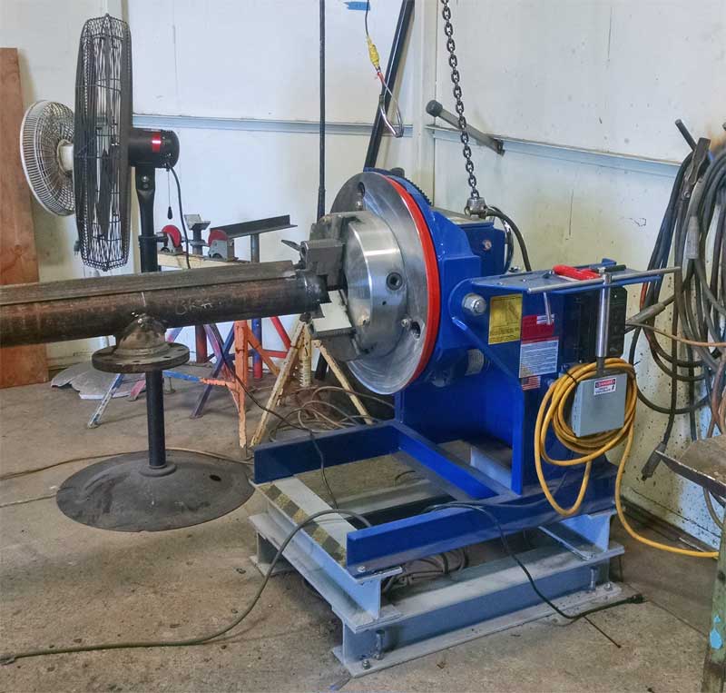 1504 Welding Positioner in Production