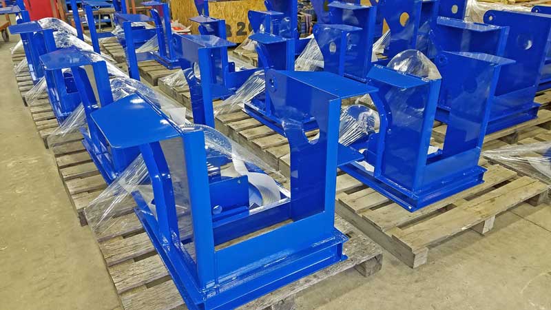 1504 Welding Positioners back from Powder Coating