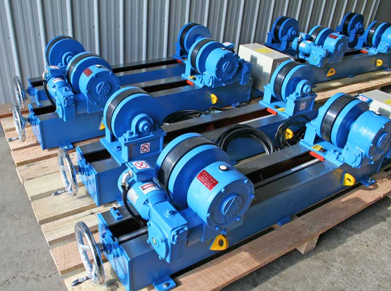 MAC Model RD-10-INW Tank Turning rolls prior to crating