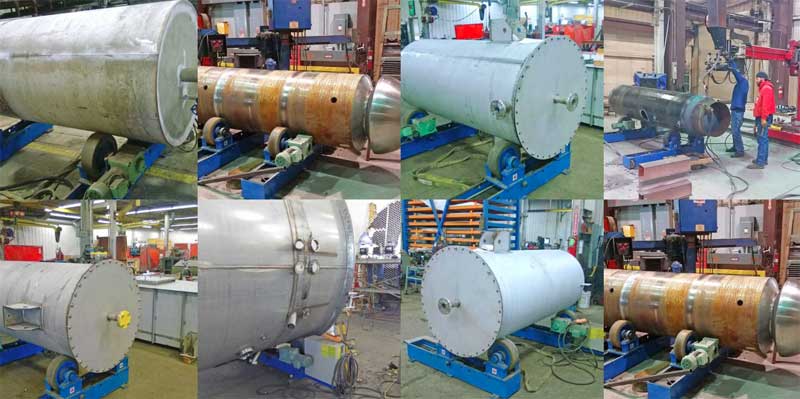 EX-R10-A Tank Turning Roll in production