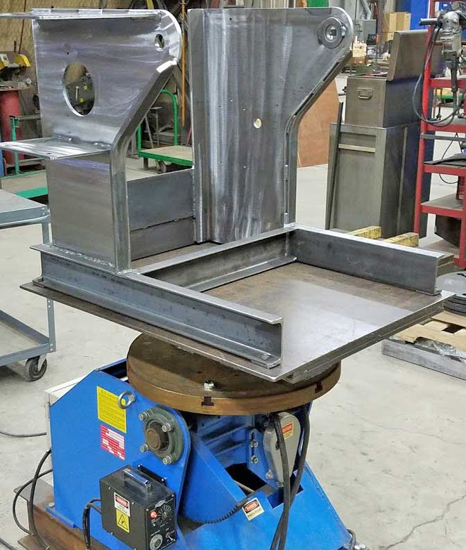 Welding Positioner Being Used to Fabricate a Welding Positioner