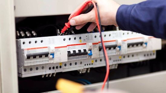 david dewhurst electrical technician checking power switches david dewhurst electrical technician checking power switches