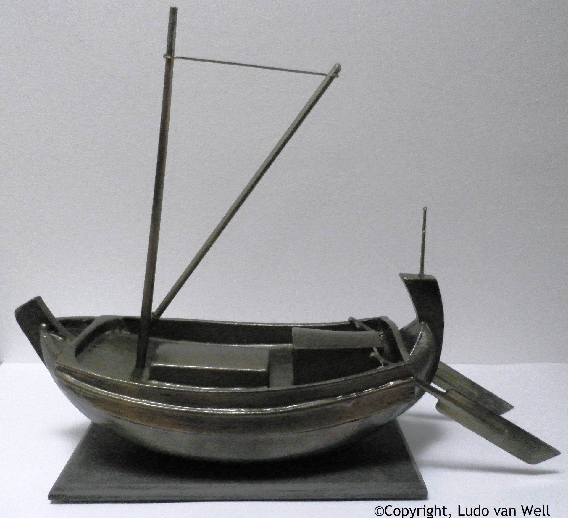 Caudicaria, Romeins vrachtvaartuig gemaakt door Ludo van Well van Gallery Maritiem te Colijnsplaat Caudicaria romeins vrachtvaartuig van de Rijn, 2e en 3e eeuw voor Christus Ludo van Well