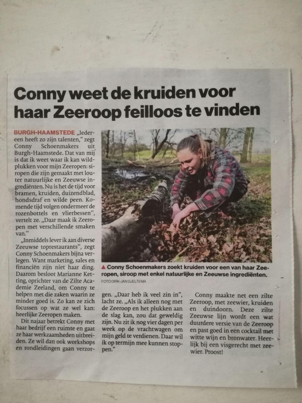 Conny gaat haar wrap maken met ingredienten uit de Oosterschelde Conny Schoenmaker, Oosterschelde, Beleefdagen, Colijnsplaat, TREC, Zeeroop