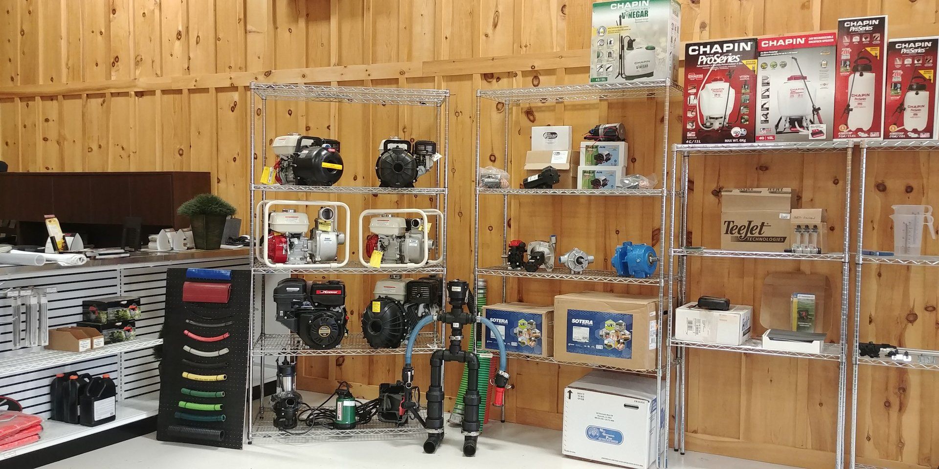 A store filled with shelves filled with lots of tools.