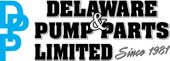 The logo for delaware pump & parts limited since 1967