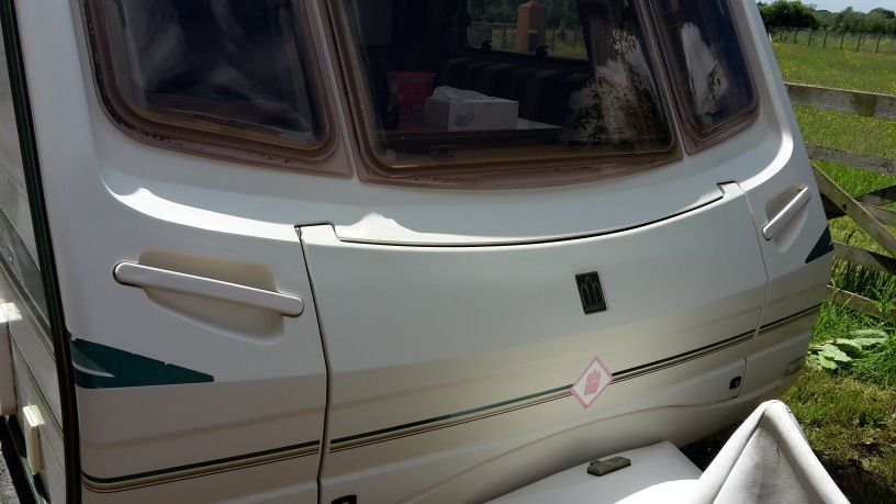 Caravan Front Cleaned In Essex