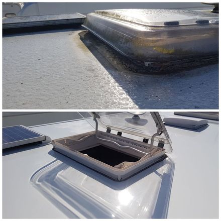 Caravan Cleaning Roof