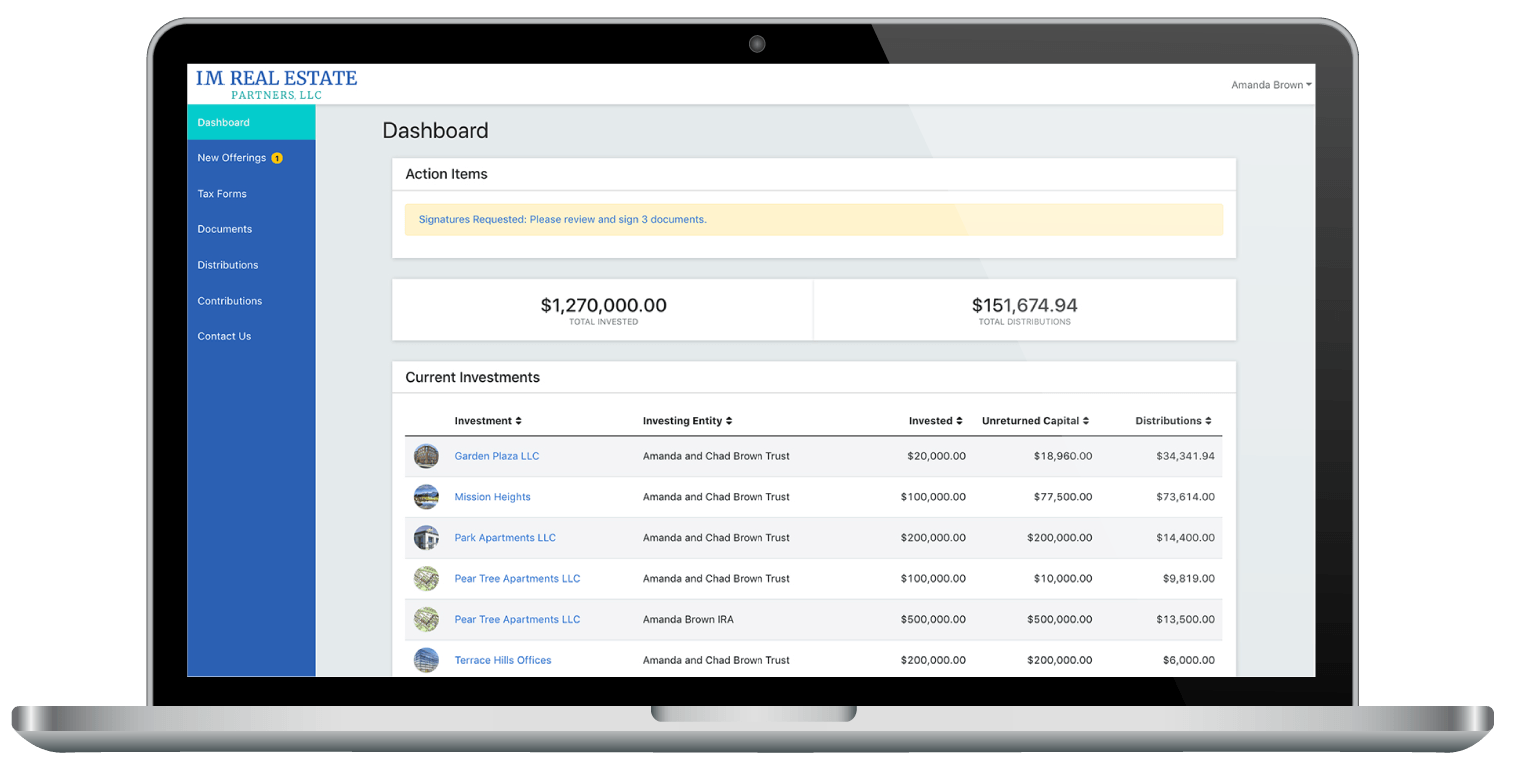 Owner Portal Screenshot
