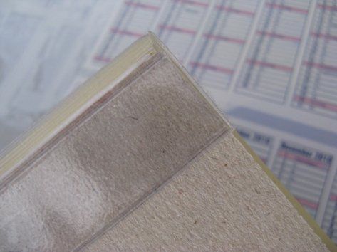 Schreibtisch Schutzkante für Block