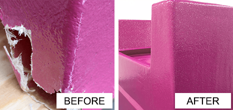 pink moulded fiber