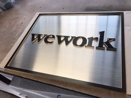 flat-cut lettering