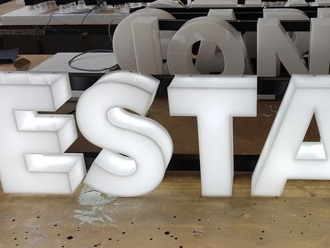 Acrylic Lettering Face Lit