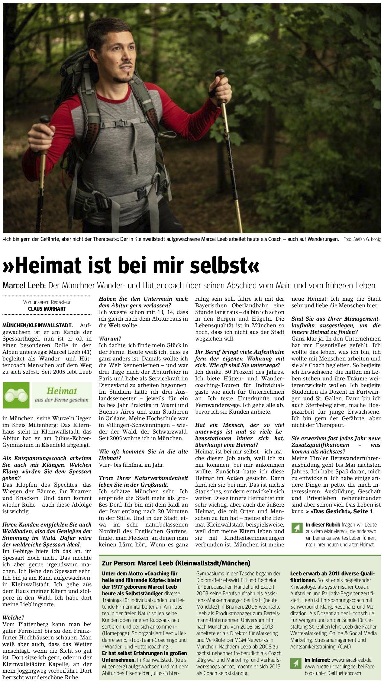 presse Marcel Leeb Interview Main Echo 2019