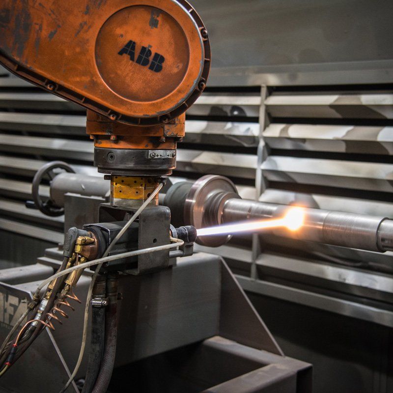 Coatings applied by the HVOF process