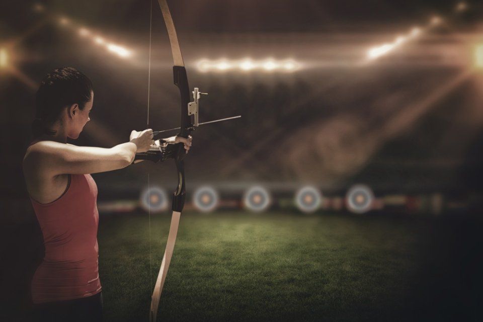 woman and bow