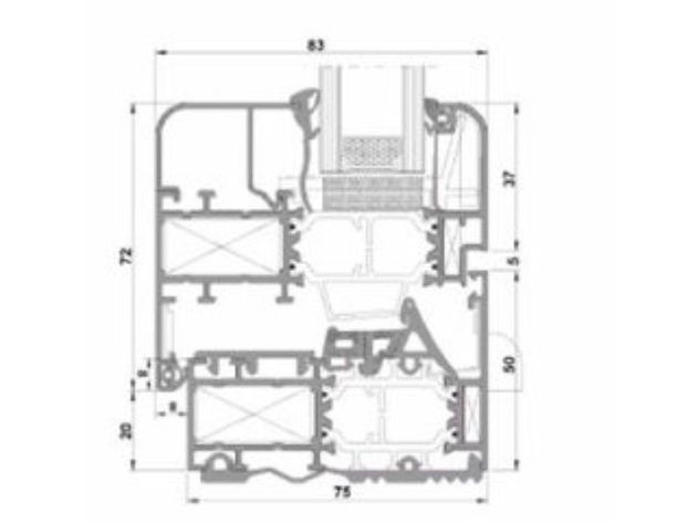 scheda tecnica della finestra Newtec 75 TT HI Ponzio