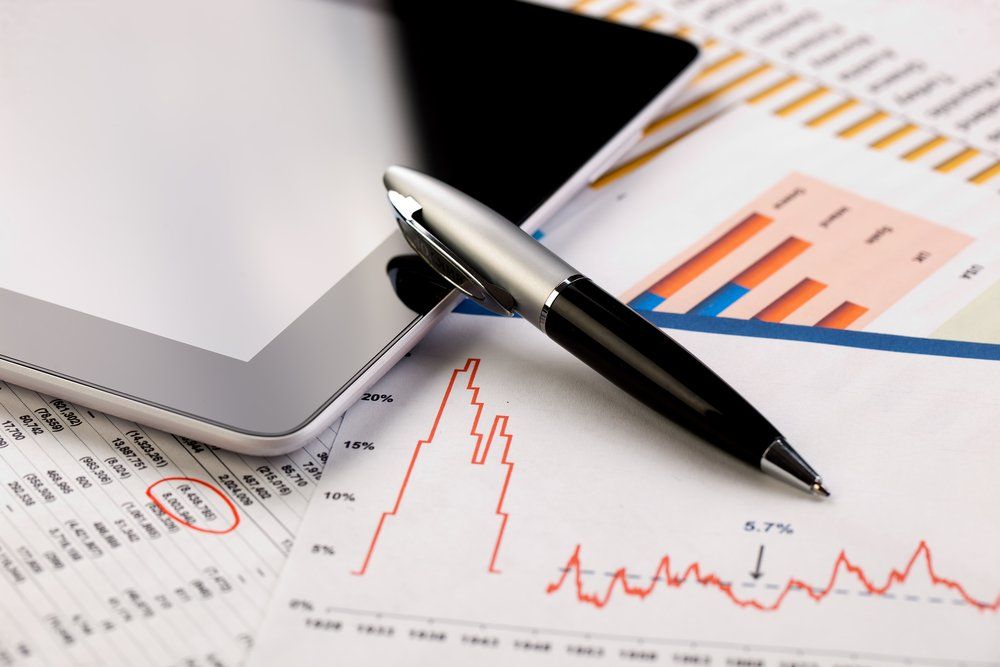 Accounting documents with graph — Fraser Coast Accounting Group in Pialba, QLD