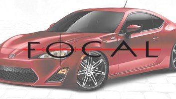 Red sports car with 