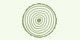 A circular cross-section of a tree trunk with clearly visible growth rings centered around a small pith.