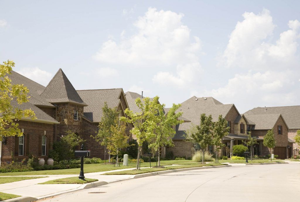 Row of Luxury Homes