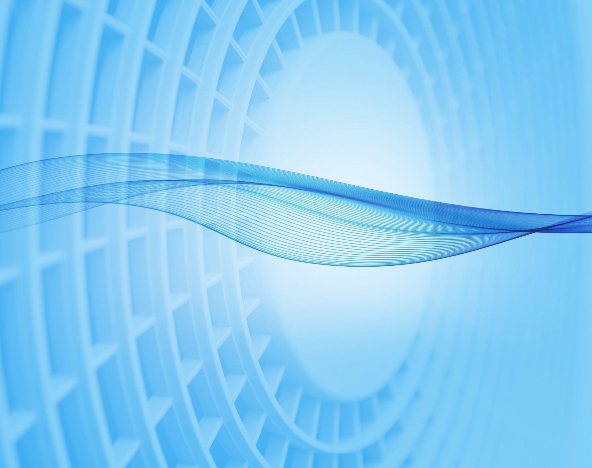 A blue background with a circle in the middle