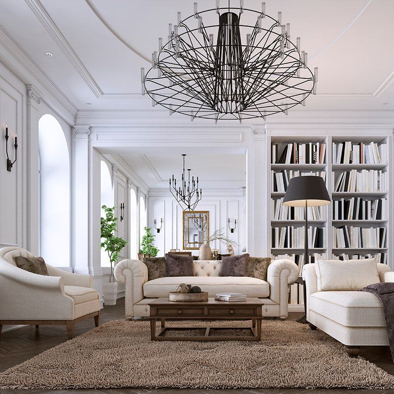 Luxury Apartment โ Classic Interior of Living Room in Phoenix, AZ Luxury Apartment โ Classic Interior of Living Room in Phoenix, AZ