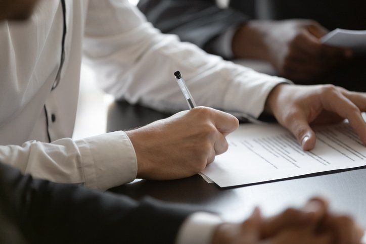 Contract signing — Meadville, PA — Brode Law Firm