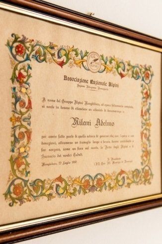 Attestato Associazione Nazionale Alpini