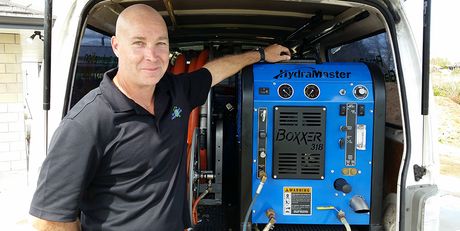 On the spot carpet cleaning van in Waikato