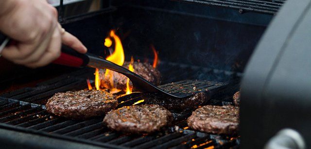 Grilling Burger Patties
