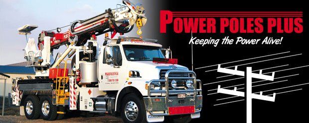 power poles plus pty ltd banner