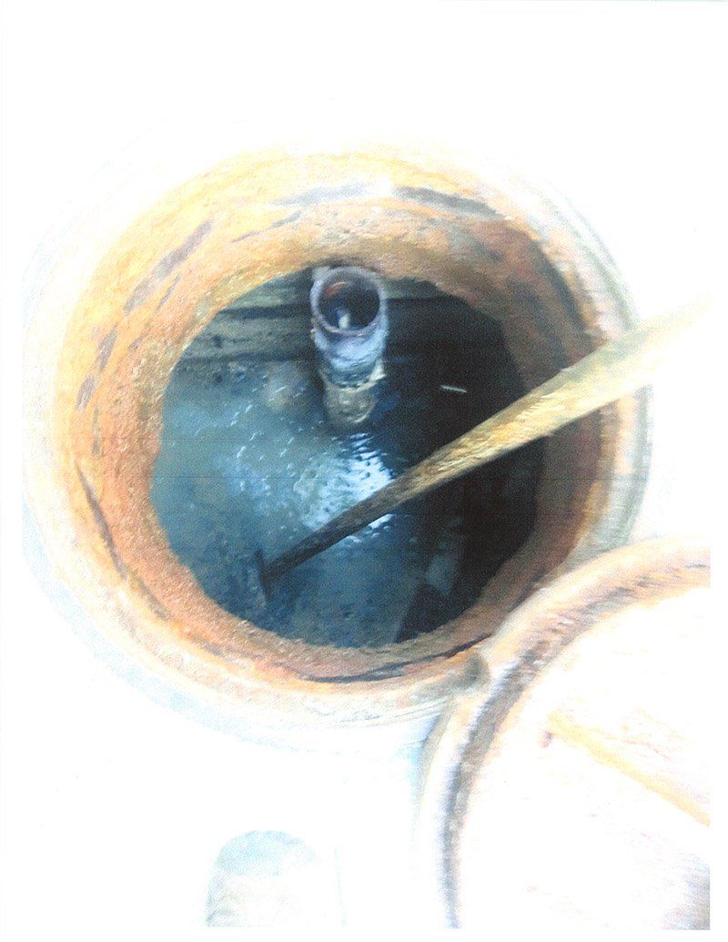 hole after cleaning