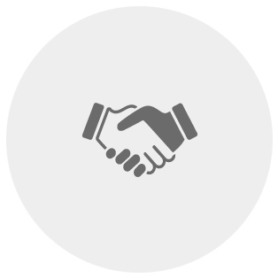 Professional service Hand shake icon