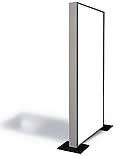 Vertikales Display mit Hintergrundbeleuchtung, weißer Oberfläche