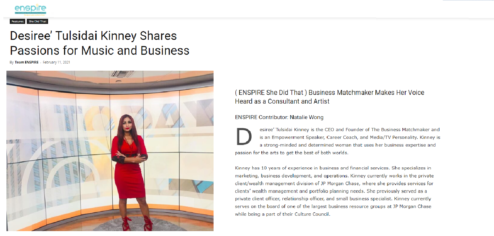 Desiree Kinney business matchmaker