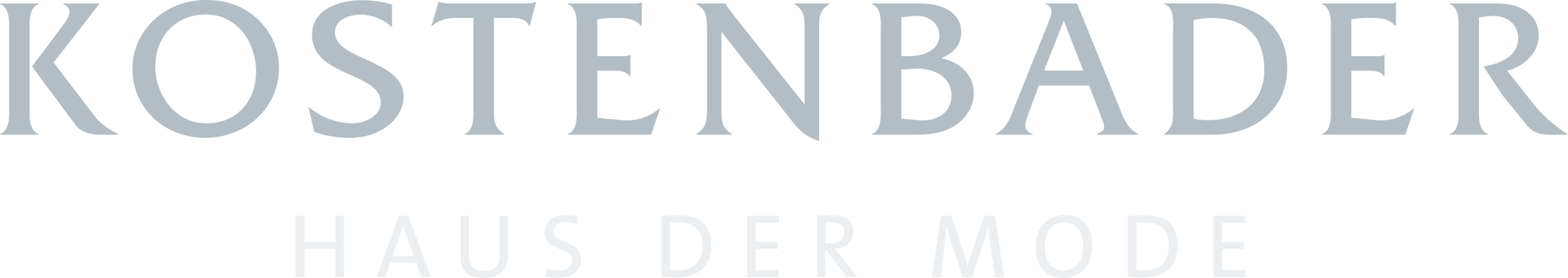 Ein Logo für eine Firma namens Kostenbader Haus der Mode