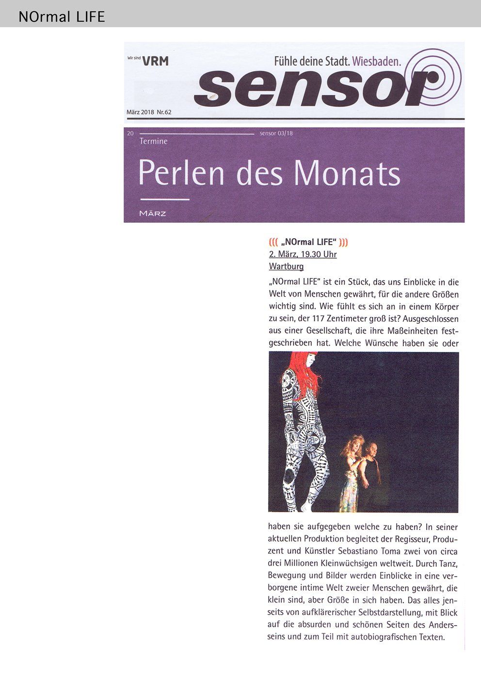 Normal Life by Sebastiano Toma with Roland Hofer, Irene Hofer and Lea Malenka Prinz