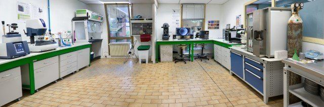 A large room with a lot of equipment in it.